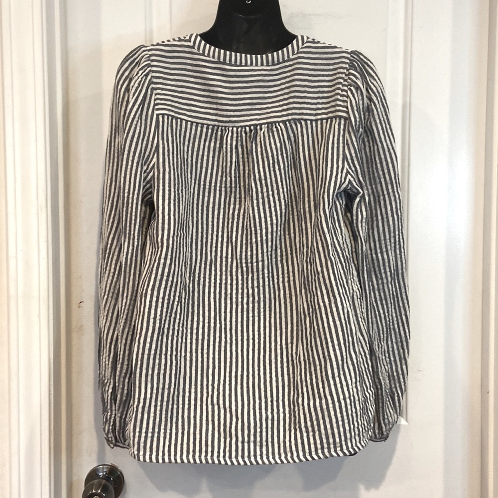 Universal Thread Navy White Vertical Stripes Long… - image 3